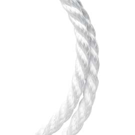 BARON 68101 Rope, 1/2 in Dia, 300 ft L, 420 lb Working Load, Nylon/Poly, White