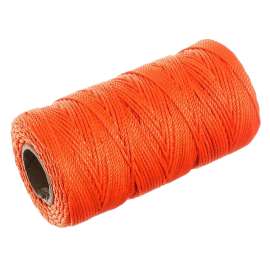 BARON 10364 Twine, #18 Dia, 260 ft L, 13 lb Working Load, Nylon/Poly, Orange