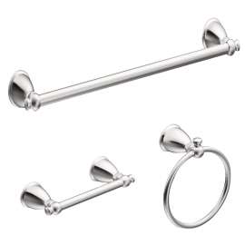 KIT HARDWARE BATH 3PC CHROME