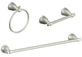 KIT HARDWARE BATH 3PC BRSH NIC