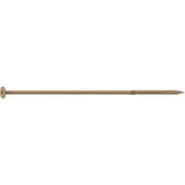 Camo 0360274 Structural Screw, 1/4 in Thread, 10 in L, Flat Head, Star Drive, Sharp Point, PROTECH Ultra 4 Coated, 50