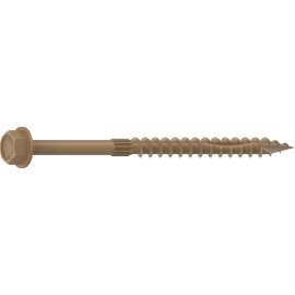 Camo 0364204 Structural Screw, 1/4 in Thread, 4 in L, Hex Head, Hex Drive, Sharp Point, PROTECH Ultra 4 Coated, 50
