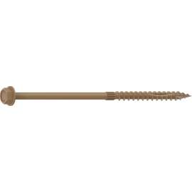 Camo 0364240 Structural Screw, 1/4 in Thread, 6 in L, Hex Head, Hex Drive, Sharp Point, PROTECH Ultra 4 Coated, 10