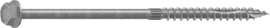 Camo 0368244 Structural Screw, 1/4 in Thread, 6 in L, Hex Head, Hex Drive, Sharp Point, Hot-Dipped Galvanized, 50