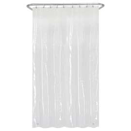 Zenna Home LPSMKKL Shower Stall Liner, 78 in L, 54 in W, PEVA, Clear
