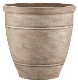 Southern Patio RUB-091530 Wright Planter, Rubber, White