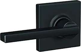 Schlage F10 LAT 622 COL Passage Door Lock with Collins Trim, Lever Handle, Zinc, Matte, 2-3/8, 2-3/4 in Backset