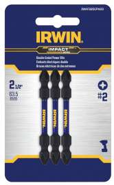 IRWIN IWAF32DEPH23 Double-End Bit Set, Phillips Drive, 1/4 in Shank, 2-3/8 in L, Steel