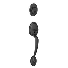 Schlage F Series F58 PLY 622 Exterior Handleset, AAA Grade, Different Key, Forged Brass, Matte, 2-3/8, 2-3/4 in Backset