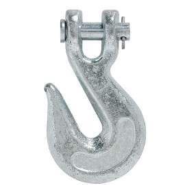 BARON 330-1/4 Clevis Grab Hook, 1/4 in, 2600 lb Working Load, Steel, Electro-Galvanized