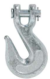 BARON 331-5/16 Clevis Slip Hook, 5/16 in, 3900 lb Working Load, 43 Grade, Carbon Steel, Electro-Galvanized