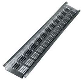 Amerimax VENT8BR-U Soffit Vent, 8 in L, 9 in/linear ft Net Free Ventilating Area, Aluminum, Brown