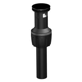 Boston Harbor TOBI22090018BL Drain Push Pop-Up with Overflow, Push Pop-Up, Plastic, Black, Matte Black