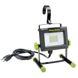 PowerSmith PWLS020H Work Light, 120 VAC, 20 W, LED Lamp, 2000 Lumens, 5000 K Color Temp