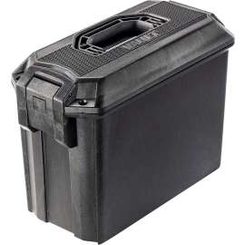 Pelican Vault Series VCV250-0010-BLK Ammo Case, 6.27 in L, 7.9 in W, 11.93 in H, ABS/Polyethylene, Black