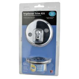 Keeney K826-65PC Trip Lever Trim Kit, Metal, Polished Chrome, For: 1-3/8 or 1-1/2 in Bath Drain