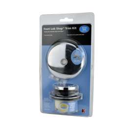 Keeney K826-66PC Foot Lok Trim Kit, Metal, Polished Chrome, For: 1-3/8 or 1-1/2 in Bath Drain