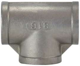 TEE STAINLESS STEEL 1/2IN