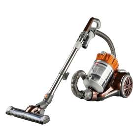 Bissell Hard Floor Expert 1547 Canister Vacuum, 2 L Vacuum, Multi-Level Filter, 18 ft L Cord, Burnt Orange