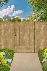 National Hardware N166-027 Rustic Modern Gate Pull, 9-7/8 in L Handle, Steel, Black