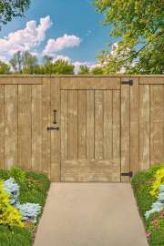 National Hardware N166-031 Rustic Modern Gate Kit, Steel, Black, 4-Piece