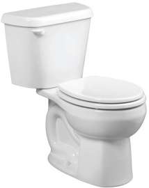 American Standard Colony 751DA101.020 Complete Toilet, Round Bowl, 1.28 gpf Flush, 12 in Rough-In, 15 in H Rim, White
