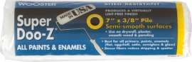 WOOSTER SUPER DOO-Z R205-7 Paint Roller Cover, 3/8 in Thick Nap, 7 in L, Woven Fabric Cover, White