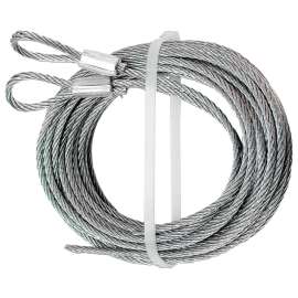 Prime-Line GD 52101 Aircraft Cable, 3/32 in Dia, 12 in L, Carbon Steel, Galvanized
