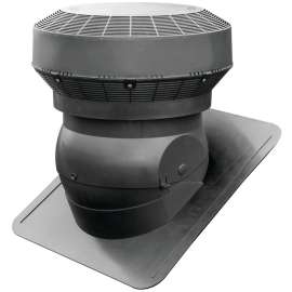 Duraflo 60PRO117BL Roof Vent, 18.18 in OAW, 117 sq-in Net Free Ventilating Area, Polypropylene, Black