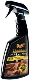 MEGUIAR'S Gold Class G10916 Rich Leather Spray, 15.2 oz Bottle, Liquid, Sweet
