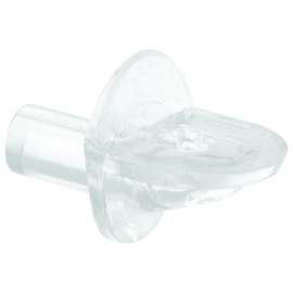 Prime-Line U 10147 Shelf Support Peg, Plastic, 5 mm Dia Peg, 3/8 in L Peg