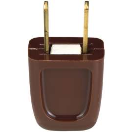 Eaton Wiring Devices BP2601-6B-SP Electrical Plug, 2 -Pole, 10 A, 125 V, NEMA: NEMA 1-15, Brown