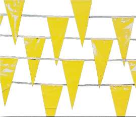 MUTUAL INDUSTRIES 15903-41 Perimeter Marker, HDPE, Yellow