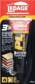 LePage PL Premium 1584230 Construction Adhesive, Tan, 118 mL Tube