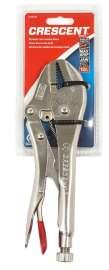 Crescent C10SVN/C10SV Locking Plier, 1-7/8 in Jaw Opening, Straight Jaw, Nickel Jaw, Non-Slip Grip Handle