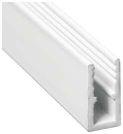 Make-2-Fit PL-14166 Window Frame, 5/8 in W, 94 in L, Aluminum, White