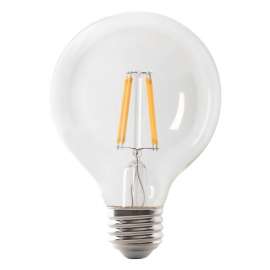 Feit Electric BPG2540/950CA/FIL LED Bulb, Globe, G25 Lamp, 40 W Equivalent, E26 Lamp Base, Dimmable, Clear