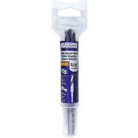 Vulcan Jobber Length Drill, 5/8 In Dia, 3/8 In Reduced Shank, High Speed Steel