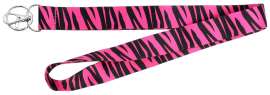 HY-KO 2GO Series LAN-115 Lanyard, 1 in W, Nylon, Pink, Clip End