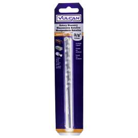 Vulcan 223811OR Drill Bit, 3/8 in Dia, 6 in OAL, Spiral Flute, Straight Shank