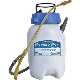 CHAPIN Premier Pro XP 21210XP Handheld Sprayer, 1 gal Tank, Poly Tank, 42 in L Hose, White
