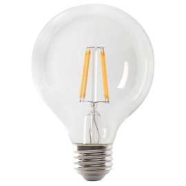 Feit Electric G2560/927CA/FIL/3 LED Bulb, Globe, G25 Lamp, 60 W Equivalent, E26 Lamp Base, Dimmable, Soft White Light