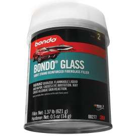 Bondo 00277 Glass Reinforced Filler, 1.37 lb Can, Paste, Pungent Organic