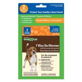 Sentry 3930 Dewormer, Tablet, 2 Count