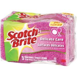 Scotch-Brite DD-3-12-CA Scrub Sponge, 4.4 in L, 2.6 in W, 0.8 in Thick
