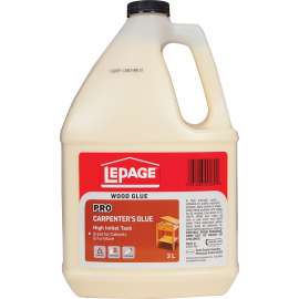 LePage 530538 Carpenter's Glue, Translucent Pale Yellow, 3 L Jug