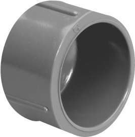 GENOVA 300 Series 301578 Pipe Cap, 3/4 in Slip Joint, Gray