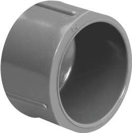 GENOVA 300 Series 301588 Pipe Cap, 1 in Slip Joint, Gray