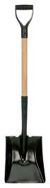 GARANT 80421 Shovel, 8-1/2 in W Blade, Steel Blade, Wood Handle, D-Grip Handle, 25-5/8 in L Handle