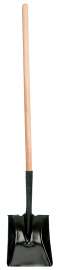GARANT 80423 Shovel, 9-1/2 in W Blade, Steel Blade, Wood Handle, Long Handle, 42 in L Handle